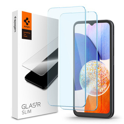 Spigen Glas.TR Slim 2-Pack - Szkło hartowane do Samsung Galaxy A15 4/5G / A25 5G / M15 5G (2 sztuki) (AGL07447)