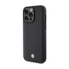 BMW Leather Diamond Pattern - Etui iPhone 15 Pro Max (czarny) (BMHCP15X22RFGK)