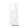 DKNY Liquid Glitter Multilogo - Etui iPhone 15 Pro (biały) (DKHCP15LLCPEPT)