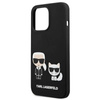 Karl Lagerfeld Slilicone Karl & Choupette - Etui iPhone 13 Pro (czarny) (KLHCP13LSSKCK)