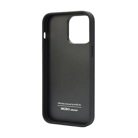 Audi Genuine Leather - Etui iPhone 14 Pro Max (Czarny) (AU-TPUPCIP14PM-Q8/D1-BK)