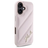 Karl Lagerfeld Quilted Signature - Etui iPhone 16 (różowy) (KLHCP16SPQDSMGP)