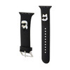 Karl Lagerfeld 3D Rubber Karl & Choupette Heads NFT - Pasek do Apple Watch 38/40/41 mm (czarny) (KLAWMSLKCNK)