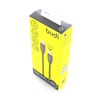 Budi - Kabel USB-C - USB-C 2.4A, 1 m (Czarny) (BD160C)