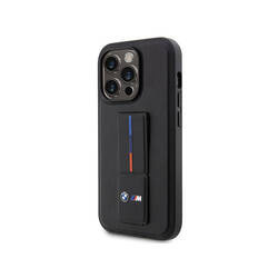 BMW Grip Stand Hot Stamp - Etui iPhone 14 Pro Max (czarny) (BMHCP14X22GSLK)