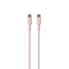 PURO ICON Soft Cable – Kabel USB-C do USB-C 1.5 m (Dusty Pink) (PUUSBCUSBCICONROSE)