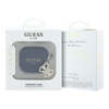 Guess Silicone 4G Charm - Etui AirPods 4 (czarny) (GUA4LECG4K)