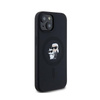 Karl Lagerfeld Silicone Karl & Choupette MagSafe - Etui iPhone 15 Plus / 14 Plus (czarny) (KLHMP15MSCMKCRHK)
