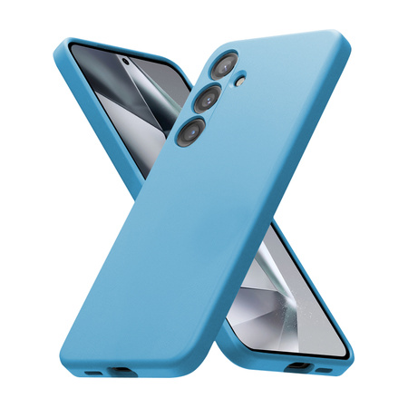 Crong Color Cover - Etui Samsung Galaxy S24 (błękitny) (CRGCOLRSGS24LBLU)