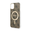 Guess 4G MagSafe - Etui iPhone 11 (Brązowy) (GUHMN61H4STW)