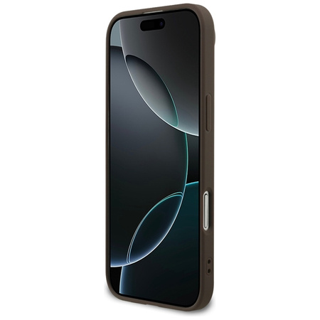 Guess 4G Big Logo - Etui iPhone Air (brązowy) (GUHCP17M4GMGBR)