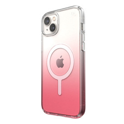 Speck Presidio Perfect-Clear + Ombre + MagSafe - Etui iPhone 15 Plus / 14 Plus z powłoką MICROBAN (Clear / Vintage Rose Fade) (150123-9509)