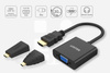 Unitek adapter Micro/Mini HDMI do VGA+audio - czarny (Y-6355)