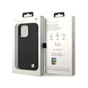BMW Silicone Metal Logo - Etui iPhone 15 Pro (czarny) (BMHCP15LSILBK)