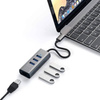 Satechi Hub z USB-C na USB 3.0 i Ethernet - Gwiezdna szarość (ST-TC2N1USB31AM)