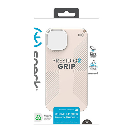 Speck Presidio2 Grip - Etui iPhone 16e /  iPhone 15 / iPhone 14 / iPhone 13 (Bleached Bone / Heirloom Gold / Hazel Brown) (150473-3214)