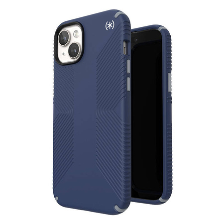 Speck Presidio2 Grip Magsafe - Etui iPhone 15 Plus / iPhone 14 Plus (Coastal Blue / Dust Grey / White) (150569-3206)