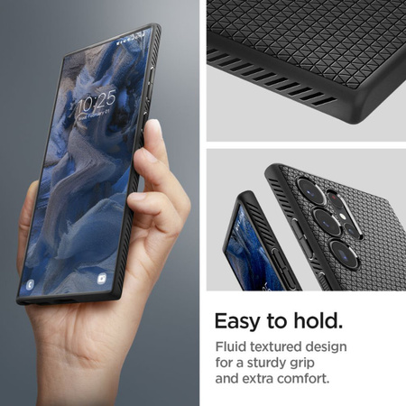 Spigen Liquid Air - Etui do Samsung Galaxy S23 Ultra (Matte Black) (ACS05614)