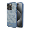 Guess 4G Bottom Stripe Metal Logo Collection - Etui iPhone 15 Pro (niebieski) (GUHCP15LG4GLBL)