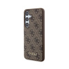 Guess 4G Metal Gold Logo - Etui Samsung Galaxy S24 (brązowy) (GUHCS24SG4GFBR)