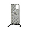 Karl Lagerfeld IML Crossbody Monogram Karl & Choupette Head MagSafe - Etui iPhone 15 / 14 / 13 (czarny) (KLHMP15SHCKCKLCK)