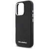 Karl Lagerfeld Saffiano Full Wrapped Elongated Metal Logo MagSafe - Etui do iPhone 16 Pro (czarny) (KLHMP16LPSAFWMCK)