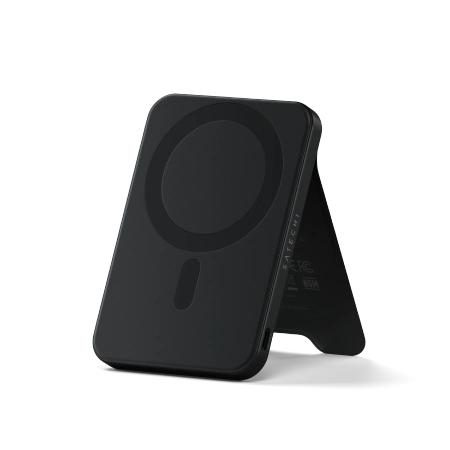Satechi OntheGo Powerbank 5K - magnetyczny powerbank z podstawką 5k mAh kompatybilny z MagSafe i Qi2 (black) (ST-B5Q2SK)