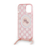 Karl Lagerfeld IML Crossbody Monogram Karl & Choupette Head MagSafe - Etui iPhone 15 / 14 / 13 (różowy) (KLHMP15SHCKCKLCP)
