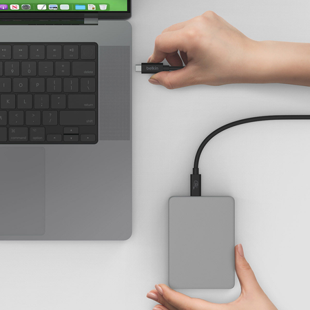 Belkin Kabel USB-C 240W + 20Gbps, 2 m  - czarny (INZ004BT2MBK)