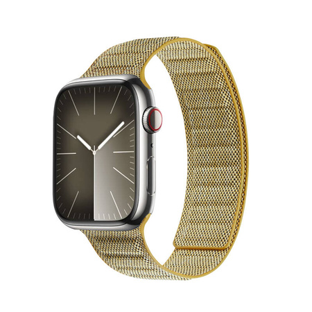 Crong Melange - Pasek magnetyczny do Apple Watch 38/40/41/42 mm (żółty melanż) (CRG-40MEL-YEL)