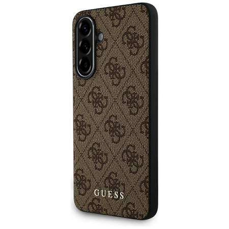 Guess 4G Metal Gold Logo - Etui do Samsung Galaxy A36 5G (brązowy) (GUHCSA36G4GFBR)