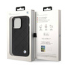 BMW Leather Quilted - Etui iPhone 14 Pro (czarny) (BMHCP14L22RQDK)