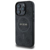 Guess 4G Ring Classic Logo MagSafe - Etui iPhone 16 Pro Max (czarny) (GUHMP16XG4GFRK)
