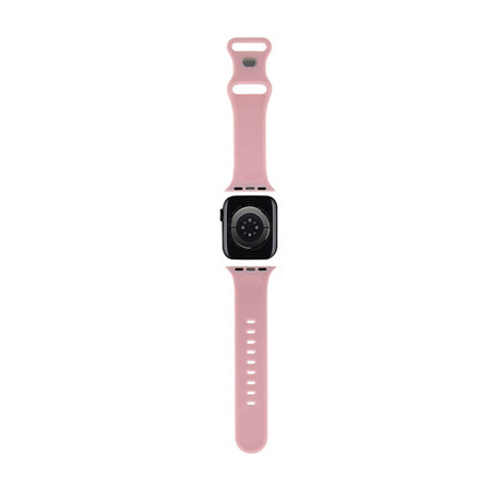 Hello Kitty Silicone Kitty Head - Pasek do Apple Watch 38/40/41 mm (różowy) (HKAWMSCHBLP)