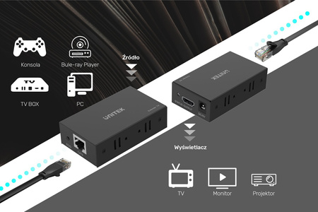 Unitek 60M HDMI Extender Over Ethernet (V100A)
