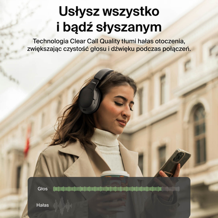 Belkin Słuchawki nauszne z redukcją hałasu, bezprzewodowe, czarne (AUD008HQBK)