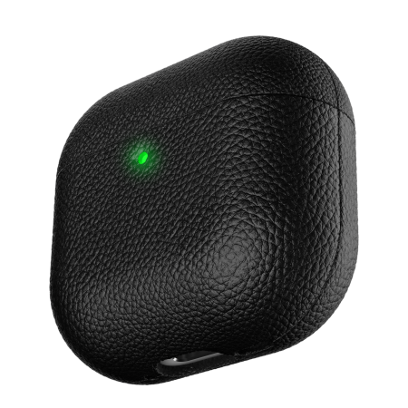 KeyBudz Artisan Series Leather Case - skórzane etui ochronne do AirPods 4 gen.(black) (AP4_S3_BLK)