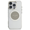 Guess IML Metal Colored Circle Classic Logo MagSafe - Etui do iPhone 16 Pro (szary) (GUHMP16LHTDRCEDG)
