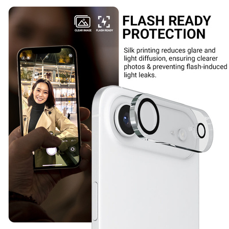 Crong Lens Shield - Szkło na aparat i obiektyw iPhone Air (CRGLSIP1766A)