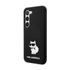 Karl Lagerfeld Silicone Choupette - Etui Samsung Galaxy S24+ (czarny) (KLHCS24MSNCHBCK)
