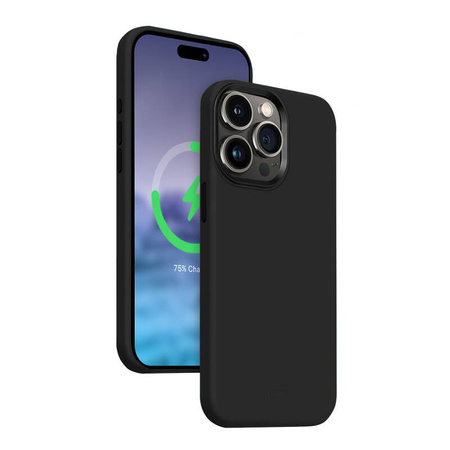 Crong Color Cover LUX Magnetic - Etui iPhone 15 Pro MagSafe (czarny) (CRG-COLRLM-IP1561P-BLK)