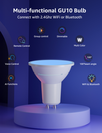 Lepro BP1 AI Smart Bulb GU10 - inteligentne żarówki GU10 (4szt) (BG1-EU-4)