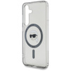 Karl Lagerfeld Button Karl Head Printed Logo MagSafe - Etui Samsung Galaxy S25 (czarny) (KLHMS25SHLSKIK)