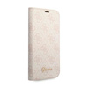 Guess 4G Metal Camera Outline Booktype Case - Etui iPhone 14 Plus (różowy) (GUBKP14MHG4SHP)