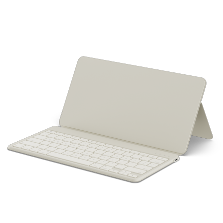 Satechi OntheGo Keyboard - bezprzewodowa klawiatura do trzech urządzeń z podstawką na smartfon/tablet (sand) (ST-KOTGW-EN)