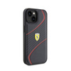 Ferrari Twist Metal Logo - Etui iPhone 15 (czarny) (FEHCP15SPTWK)