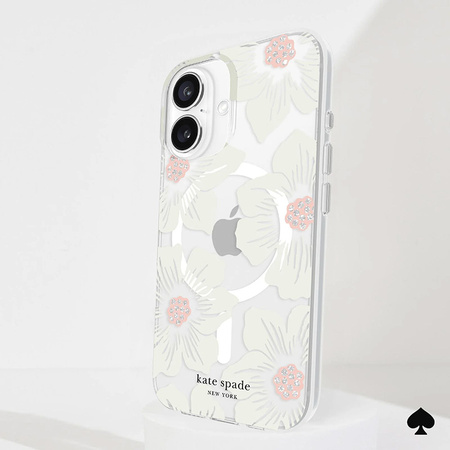 Kate Spade New York Protective MagSafe - Etui iPhone 16 (Hollyhock Floral) (KS054344)