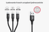 Unitek Kabel Przewód ładujący USB 3 w 1 czarny (C14049BK)