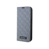 Karl Lagerfeld Booktype Saffiano Monogram - Etui iPhone 14 (Srebrny) (KLBKP14SSAKLHPG)