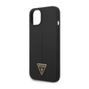 Guess Silicone Triangle Logo - Etui iPhone 14 Plus (czarny) (GUHCP14MSLTGK)